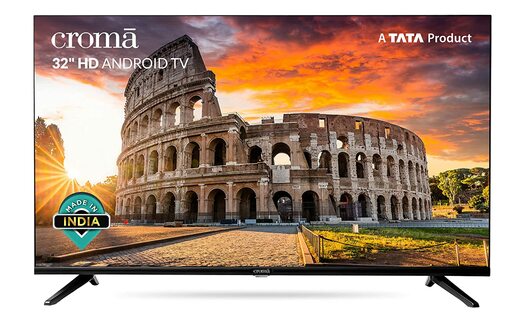 croma 80 cm android smart led tv