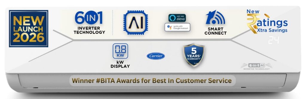 Carrier 1 Ton 5 Star AC