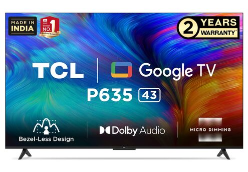 tcl 43 inches smart led google tv